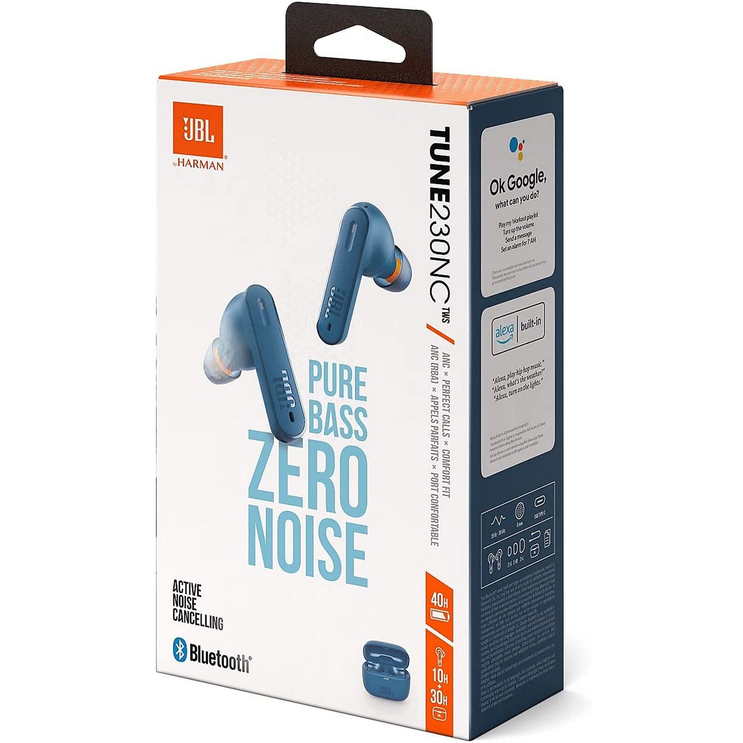 Auriculares inalámbricos Bluetooth JBL Tune 230nc TWS originales, estéreo, graves, impermeables, deportivos, con micrófono.