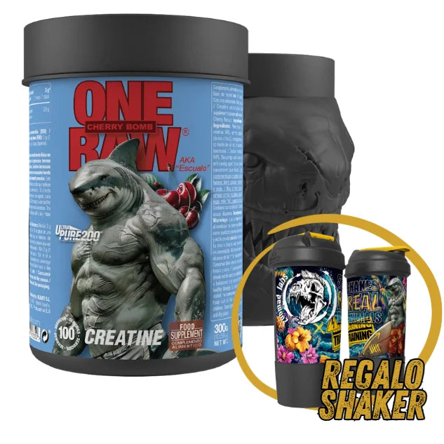 Zoomadlabs - one raw 300g creatine zoomadlab - gift shaker zoomadlab- ultrapure 200 - aka escualo - 300g - creatine monohydrate improves energy performance and muscle construction, benefiting the natural growth of muscles.
