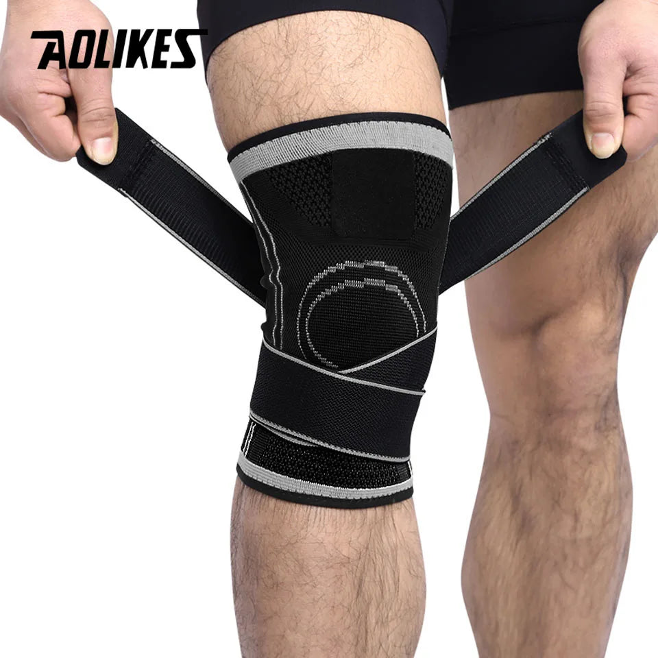 AOLIKES 1 unidad Rodillera protectora profesional para deportes Rodillera protectora transpirable Rodillera para baloncesto, tenis y ciclismo