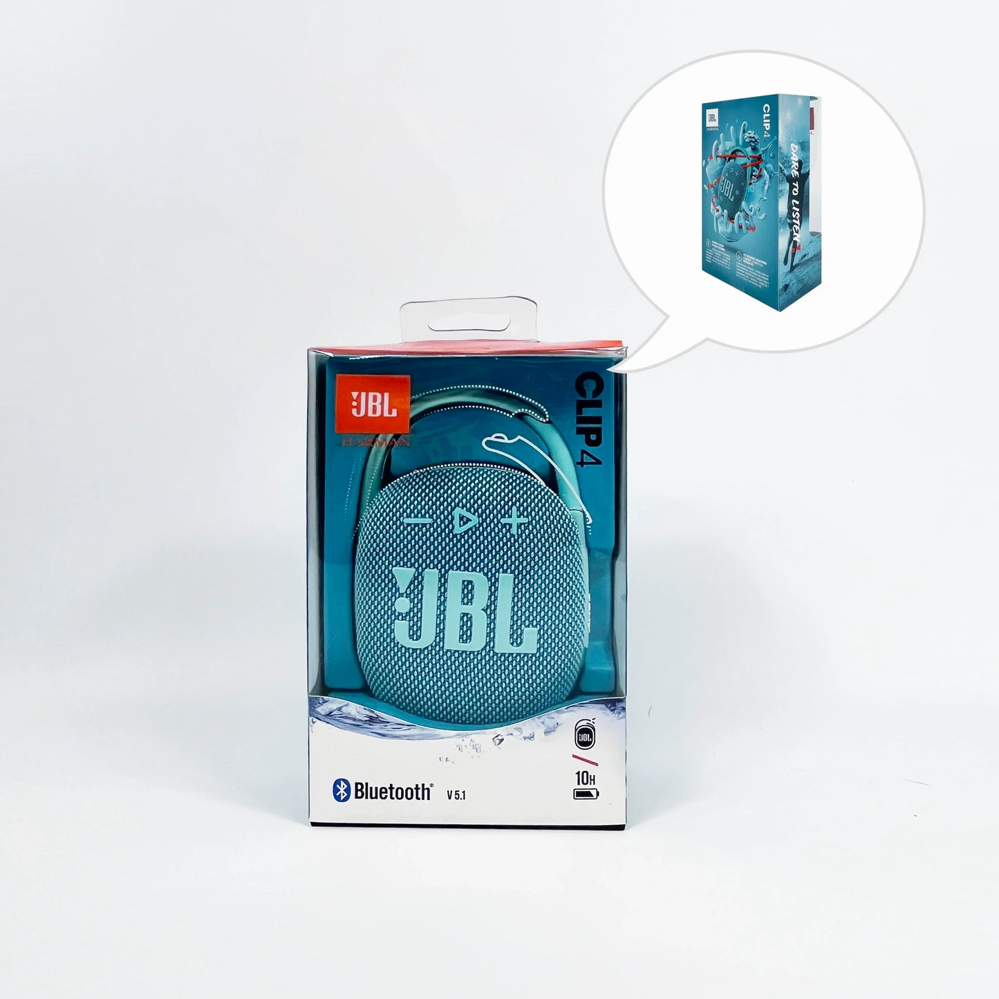 Altavoz inalámbrico - JBL CLIP4, 5 W, Bluetooth, 10h, Coral