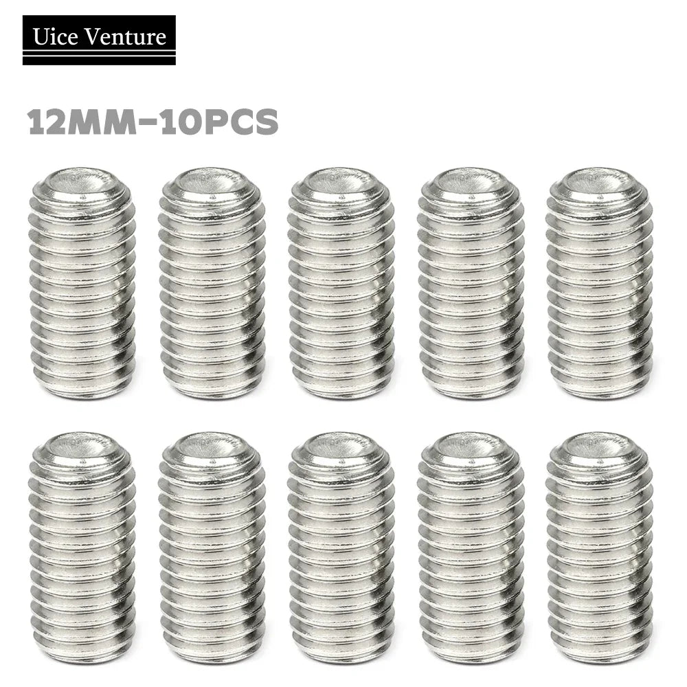 Tornillos prisioneros para tabla de SUP, 10 o 20 unidades, de acero inoxidable, de 9 o 12 mm, para aletas de tabla de surf largas.