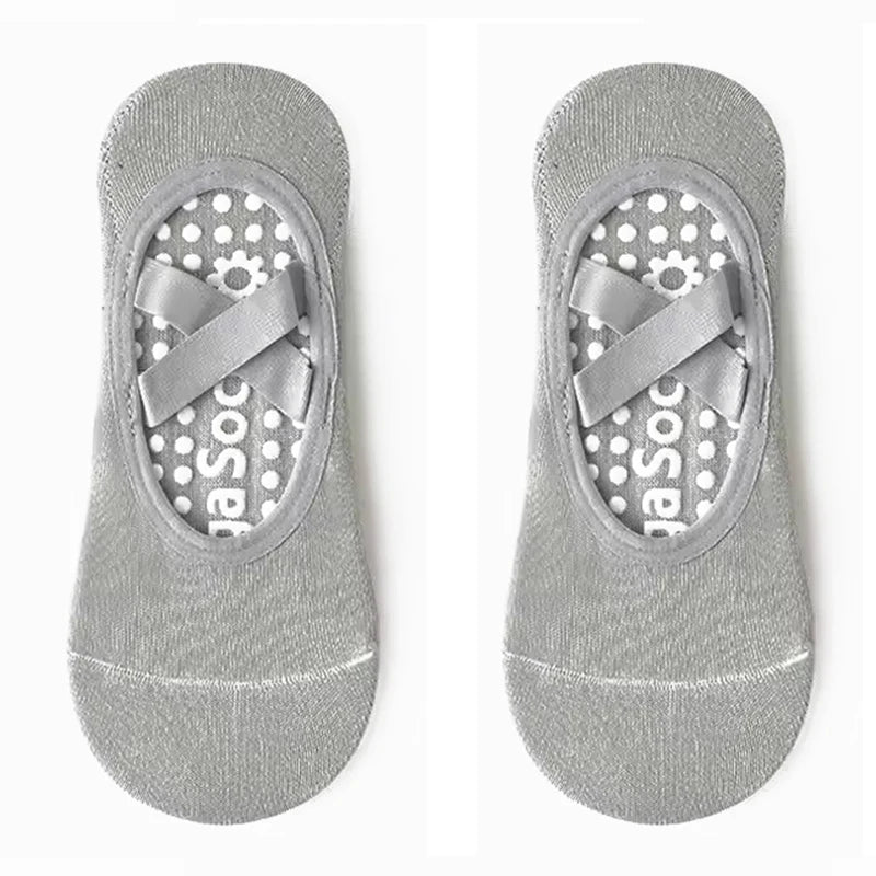 Prati Yoga Socks Non slip Women's Socks Sports Fitness Silicone Breathable Towel Bottom Yoga Socks Bandage Dance Ballet Socks