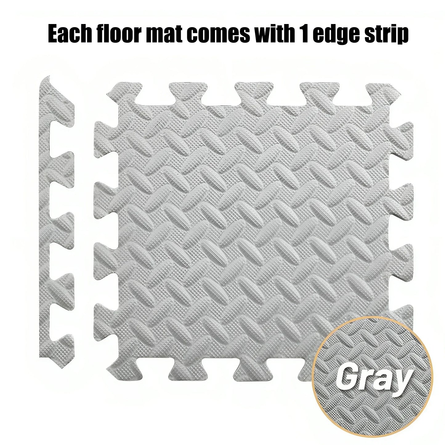 Black Fitness Mat Eva Interlocking Foam Floor Tiles Sports Protection Yoga Home Gym Equipment Mat Non-slip Floor Mat For Kids