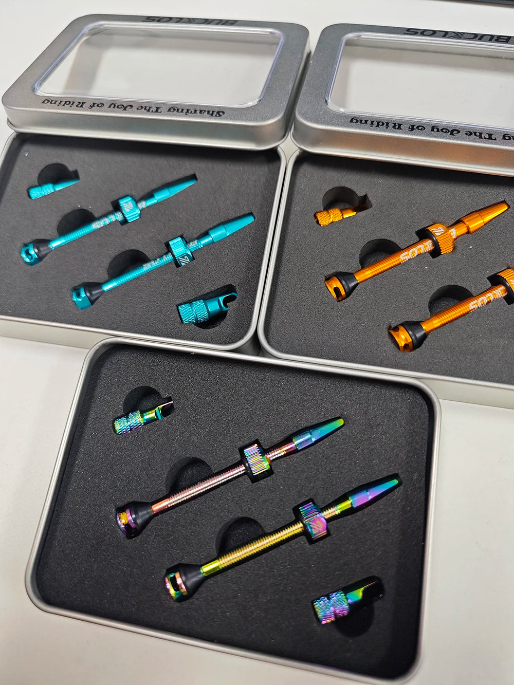 Válvula tubeless bicicleta naranja 40MM 44MM 55MM 60MM