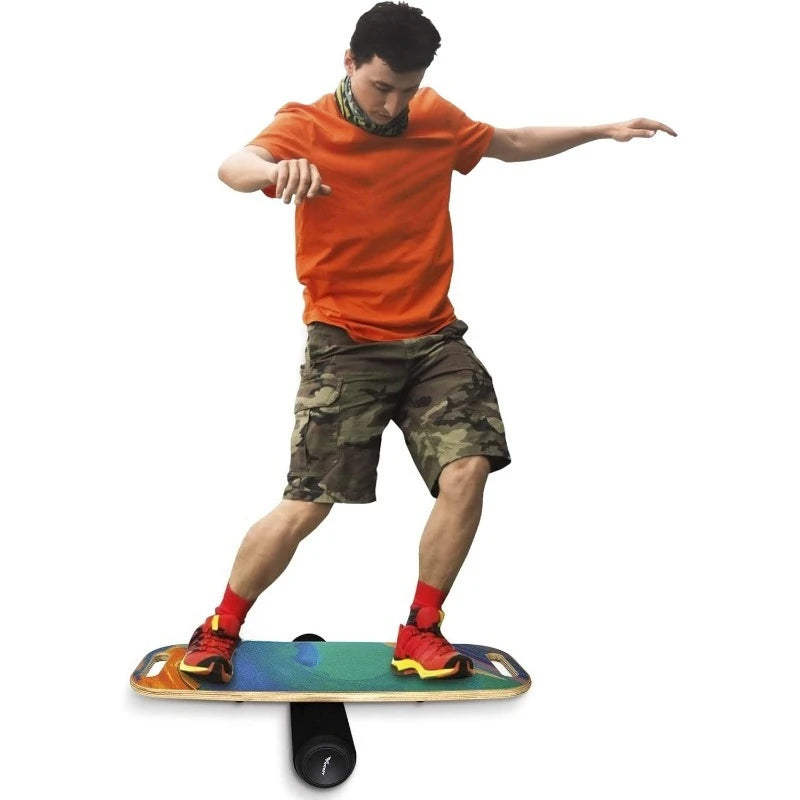 Equilibrio de tabla de equilibrio de madera con 3 opciones de distancia diferentes: 4, 13 y 22 pulgadas