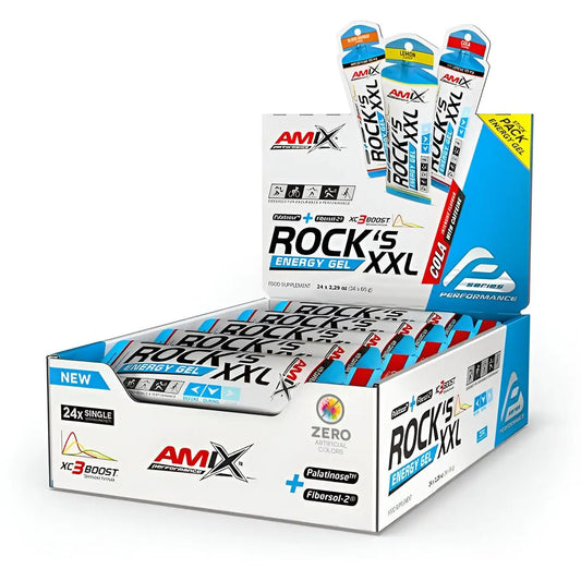 Amix nutrition box rock's energy gel xxl with caffeine 24 x 65g – amix performance energy gel 60ml