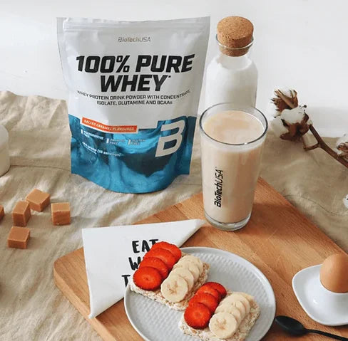 100% pure whey by biotech usa whey protein + gift shaker