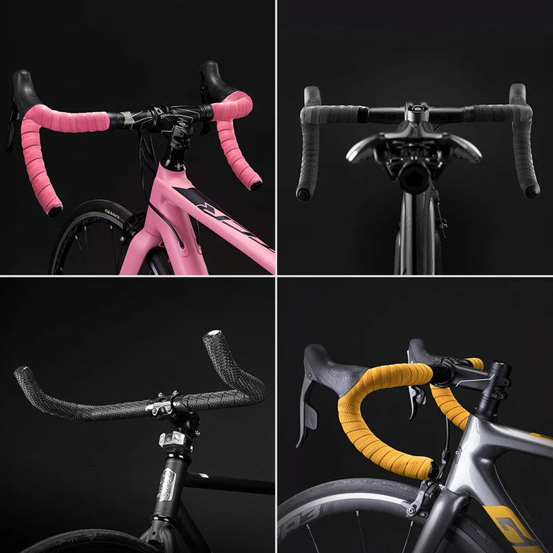 Cinturón de manillar de ciclismo ROCKBROS, corcho para bicicleta, vendaje para manillar deportivo, cinta EVA para manillar doblado + 2 tapones para manillar, accesorios para bicicleta