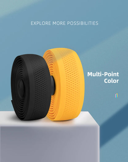 Cinturón de manillar de ciclismo ROCKBROS, corcho para bicicleta, vendaje para manillar deportivo, cinta EVA para manillar doblado + 2 tapones para manillar, accesorios para bicicleta