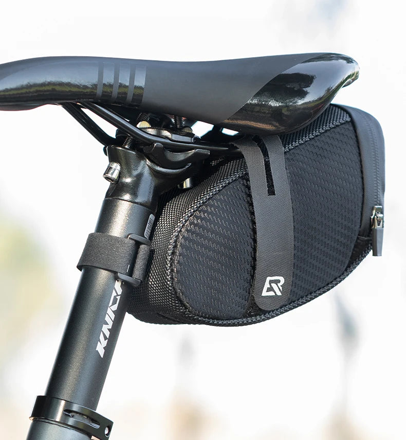 Bolsa para sillín de bicicleta ROCKBROS con carcasa 3D, impermeable, reflectante, a prueba de golpes, para tubo trasero de bicicleta, bolsa para tija de sillín, accesorios para bicicleta