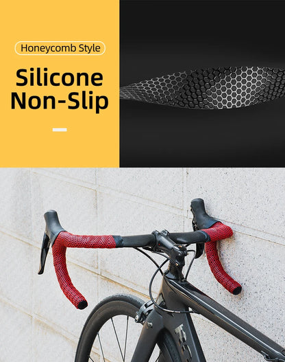 Cinturón de manillar de ciclismo ROCKBROS, corcho para bicicleta, vendaje para manillar deportivo, cinta EVA para manillar doblado + 2 tapones para manillar, accesorios para bicicleta