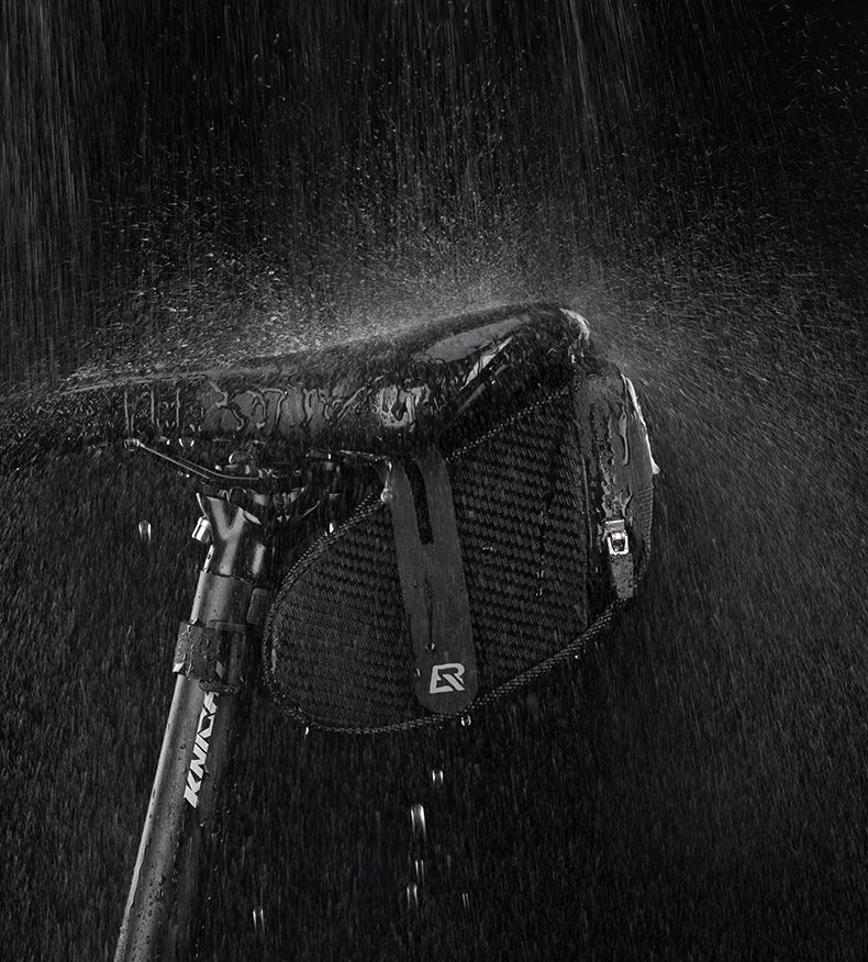 Bolsa para sillín de bicicleta ROCKBROS con carcasa 3D, impermeable, reflectante, a prueba de golpes, para tubo trasero de bicicleta, bolsa para tija de sillín, accesorios para bicicleta