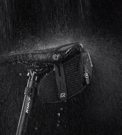 Bolsa para sillín de bicicleta ROCKBROS con carcasa 3D, impermeable, reflectante, a prueba de golpes, para tubo trasero de bicicleta, bolsa para tija de sillín, accesorios para bicicleta