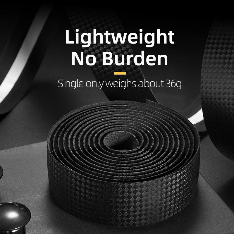 Cinturón de manillar de ciclismo ROCKBROS, corcho para bicicleta, vendaje para manillar deportivo, cinta EVA para manillar doblado + 2 tapones para manillar, accesorios para bicicleta