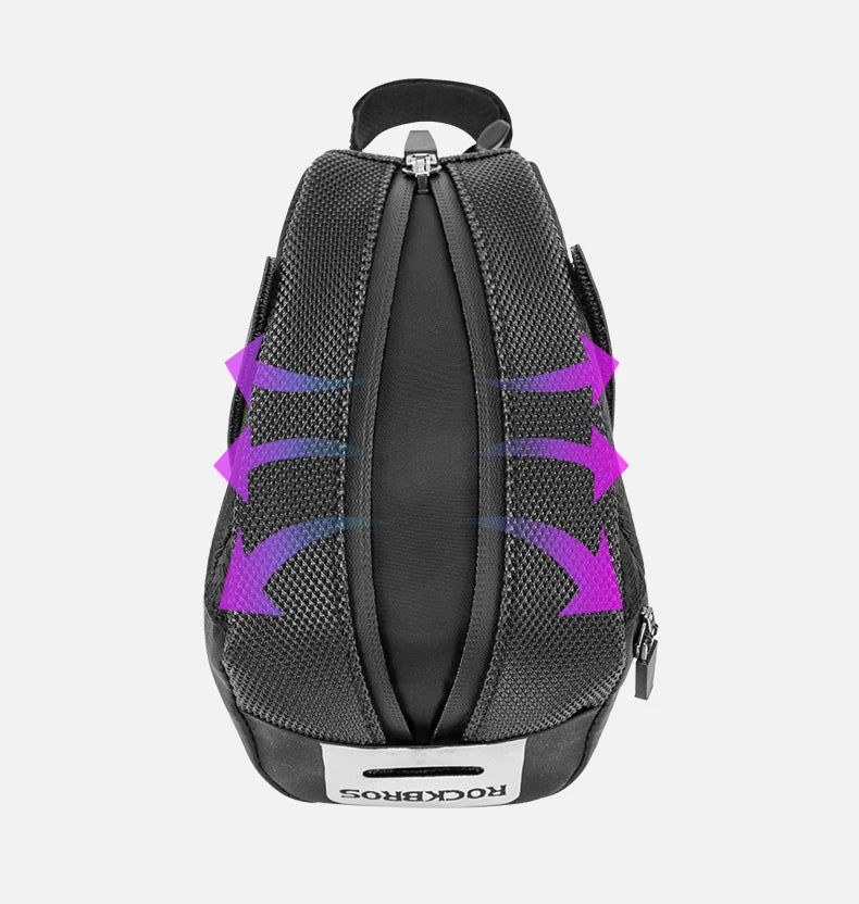 Bolsa para sillín de bicicleta ROCKBROS con carcasa 3D, impermeable, reflectante, a prueba de golpes, para tubo trasero de bicicleta, bolsa para tija de sillín, accesorios para bicicleta