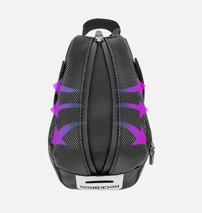 Bolsa para sillín de bicicleta ROCKBROS con carcasa 3D, impermeable, reflectante, a prueba de golpes, para tubo trasero de bicicleta, bolsa para tija de sillín, accesorios para bicicleta