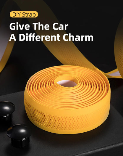 Cinturón de manillar de ciclismo ROCKBROS, corcho para bicicleta, vendaje para manillar deportivo, cinta EVA para manillar doblado + 2 tapones para manillar, accesorios para bicicleta