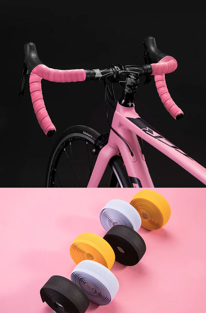 Cinturón de manillar de ciclismo ROCKBROS, corcho para bicicleta, vendaje para manillar deportivo, cinta EVA para manillar doblado + 2 tapones para manillar, accesorios para bicicleta