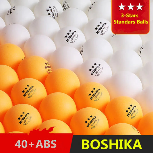 BOSHIKA Pelotas de Ping Pong - Blanca / Amarilla 2.8g N54 A40+ABS