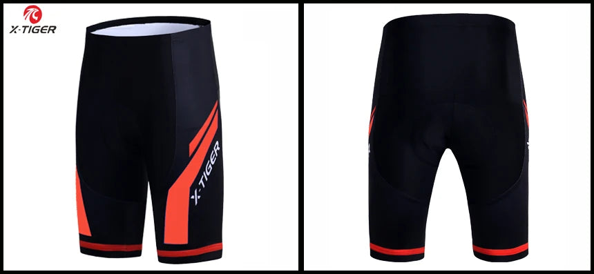 Pantalones cortos de ciclismo para hombre X-TIGER Coolmax 5D con acolchado, pantalones para montar en bicicleta, pantalones cortos de ciclismo MTB a prueba de golpes, mallas de ciclismo.