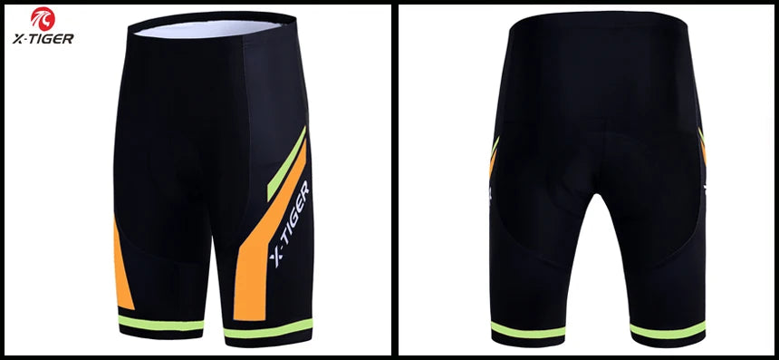 Pantalones cortos de ciclismo para hombre X-TIGER Coolmax 5D con acolchado, pantalones para montar en bicicleta, pantalones cortos de ciclismo MTB a prueba de golpes, mallas de ciclismo.