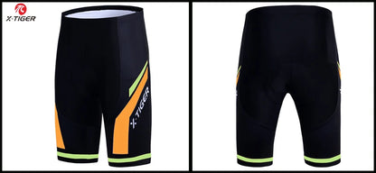 Pantalones cortos de ciclismo para hombre X-TIGER Coolmax 5D con acolchado, pantalones para montar en bicicleta, pantalones cortos de ciclismo MTB a prueba de golpes, mallas de ciclismo.