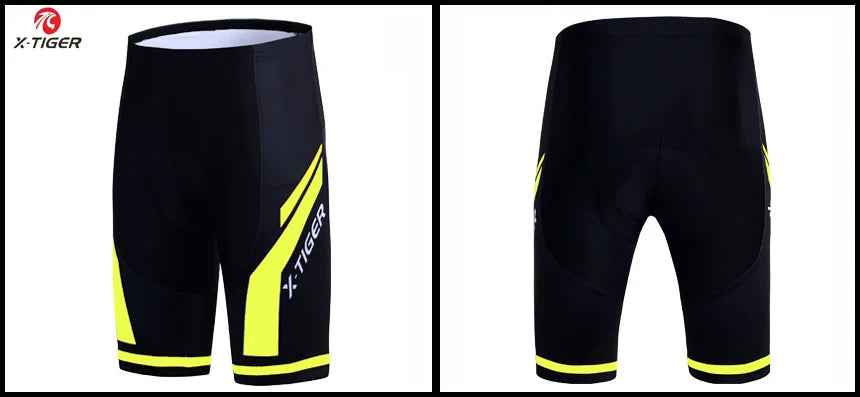 Pantalones cortos de ciclismo para hombre X-TIGER Coolmax 5D con acolchado, pantalones para montar en bicicleta, pantalones cortos de ciclismo MTB a prueba de golpes, mallas de ciclismo.