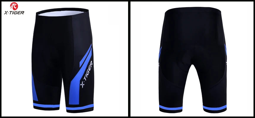 Pantalones cortos de ciclismo para hombre X-TIGER Coolmax 5D con acolchado, pantalones para montar en bicicleta, pantalones cortos de ciclismo MTB a prueba de golpes, mallas de ciclismo.
