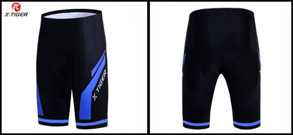 Pantalones cortos de ciclismo para hombre X-TIGER Coolmax 5D con acolchado, pantalones para montar en bicicleta, pantalones cortos de ciclismo MTB a prueba de golpes, mallas de ciclismo.