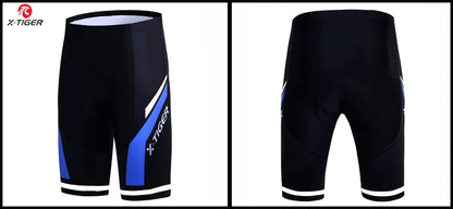 Pantalones cortos de ciclismo para hombre X-TIGER Coolmax 5D con acolchado, pantalones para montar en bicicleta, pantalones cortos de ciclismo MTB a prueba de golpes, mallas de ciclismo.