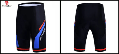 Pantalones cortos de ciclismo para hombre X-TIGER Coolmax 5D con acolchado, pantalones para montar en bicicleta, pantalones cortos de ciclismo MTB a prueba de golpes, mallas de ciclismo.