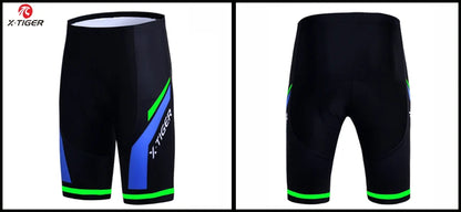 Pantalones cortos de ciclismo para hombre X-TIGER Coolmax 5D con acolchado, pantalones para montar en bicicleta, pantalones cortos de ciclismo MTB a prueba de golpes, mallas de ciclismo.
