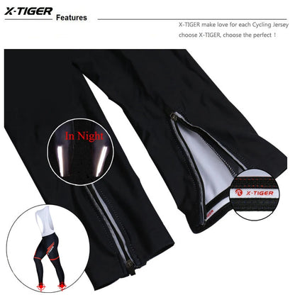 Pantalones de ciclismo X-Tiger para primavera-verano con badana de gel 5D. Mallas de ciclismo. Pantalones con tirantes para bicicleta de montaña (MTB). Pantalones de ciclismo para descenso. Pantalones de ciclismo.