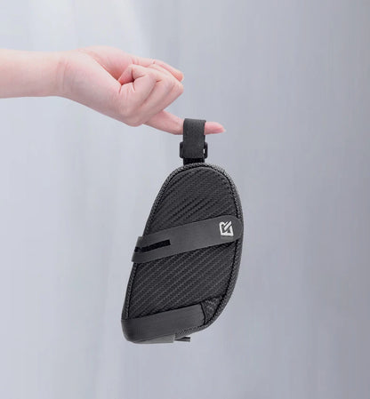 Bolsa para sillín de bicicleta ROCKBROS con carcasa 3D, impermeable, reflectante, a prueba de golpes, para tubo trasero de bicicleta, bolsa para tija de sillín, accesorios para bicicleta