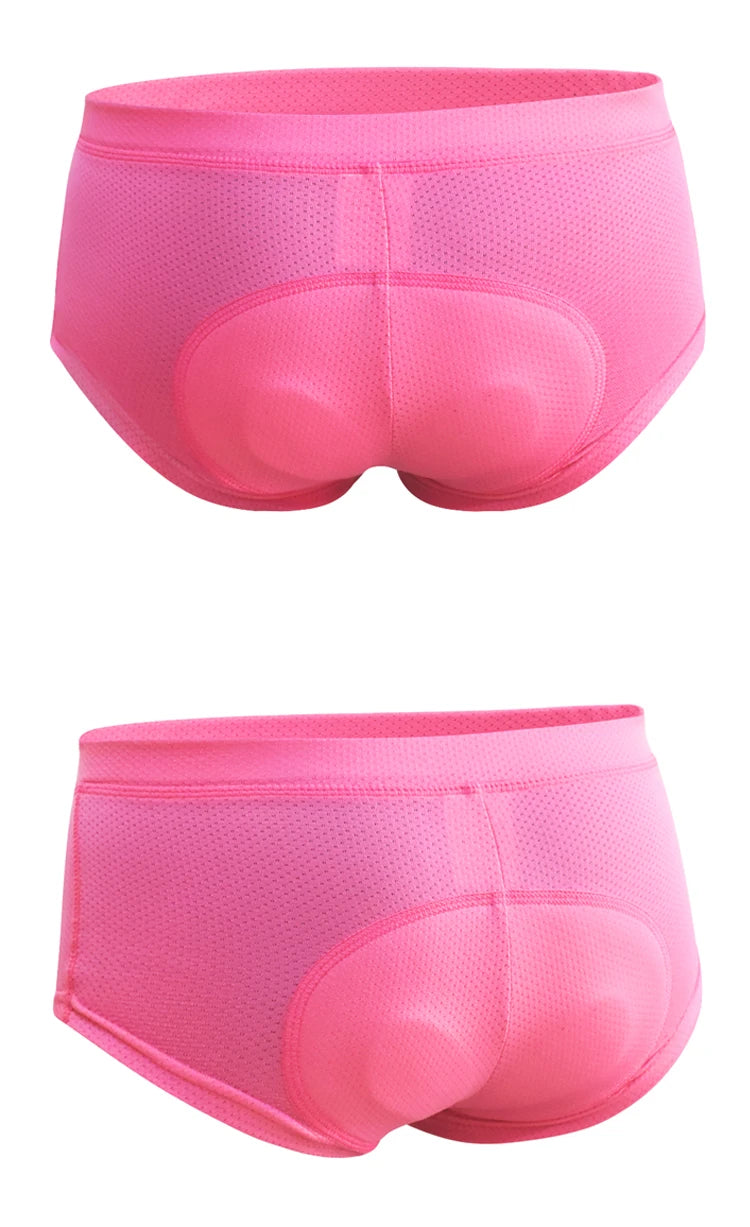 WOSAWE Women Cycling Shorts Bicycle Underpants 3D Gel Padded MTB Bike Short Pants for Gilrs Ladies High Waistline Sports Shorts