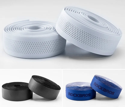 Cinturón de manillar de ciclismo ROCKBROS, corcho para bicicleta, vendaje para manillar deportivo, cinta EVA para manillar doblado + 2 tapones para manillar, accesorios para bicicleta
