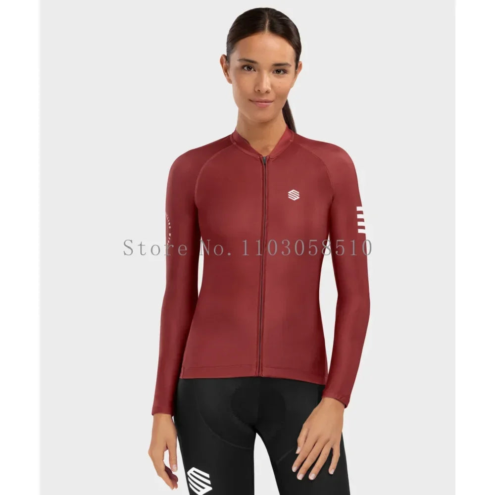 siroko women long sleeve cycling jersey ultralightweight Premium Anti-UV Sweatshirt Cycling Suit Autumn Quick-Dry Racing Uniform