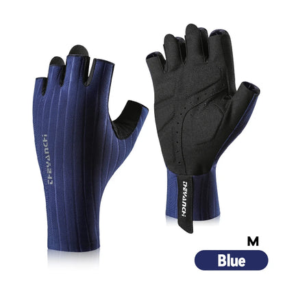 Cycling Gloves-Breathable&Half Finger Padded &Anti-Slip & Shock-Absorbing MTB Bicycle Gloves for Men Women Biking