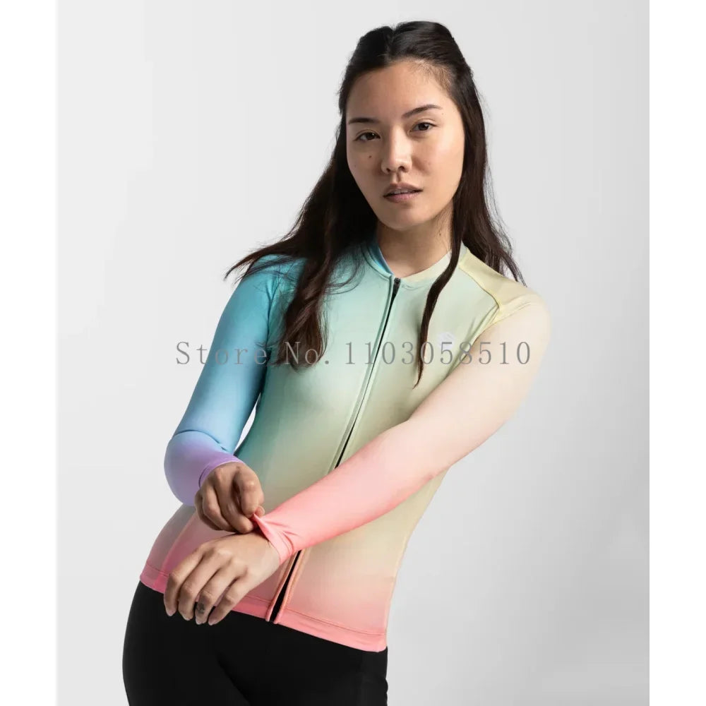 siroko women long sleeve cycling jersey ultralightweight Premium Anti-UV Sweatshirt Cycling Suit Autumn Quick-Dry Racing Uniform
