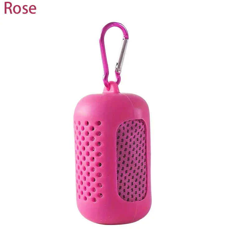 Cooling Towel Breathable Chilly Towel Sports Towel With Storage Box Yoga Towel Gym Towel for Indoor & Outdoor Activities