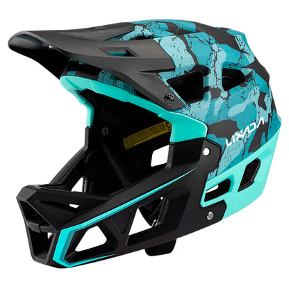 Full Face Mountain Bike Helmet Adult Racing Downhill MTB Helmet for Men/Women Adult Mountain Bike Helmet with Visor Over 31 Vent