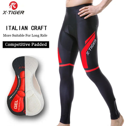 Pantalones de ciclismo X-Tiger para primavera-verano con badana de gel 5D. Mallas de ciclismo. Pantalones con tirantes para bicicleta de montaña (MTB). Pantalones de ciclismo para descenso. Pantalones de ciclismo.