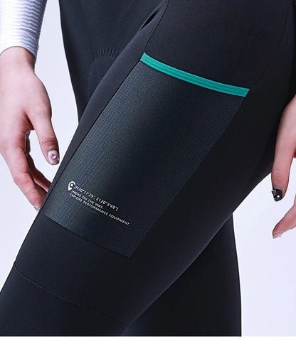 INBIKE Women‘s Professional Cycling Bib Pants Winter Fleece Bicycle Biking Clothing Pants 3D Padding Road Bike Pants For Women