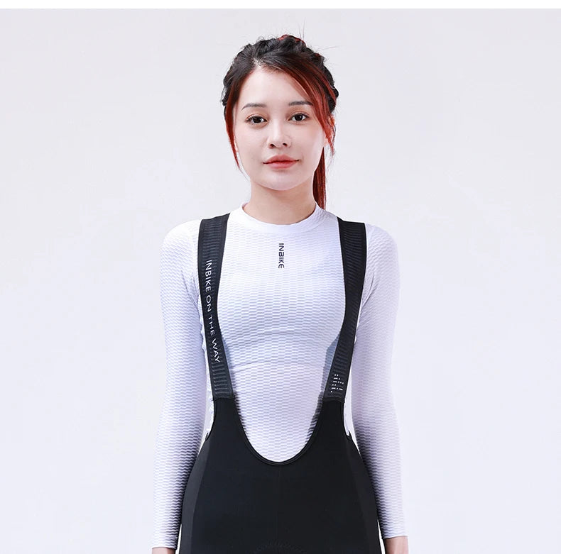 INBIKE Women‘s Professional Cycling Bib Pants Winter Fleece Bicycle Biking Clothing Pants 3D Padding Road Bike Pants For Women
