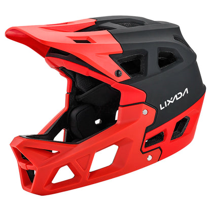 Full Face Mountain Bike Helmet Adult Racing Downhill MTB Helmet for Men/Women Adult Mountain Bike Helmet with Visor Over 31 Vent