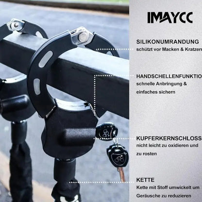 candado tipo esposas bicicleta