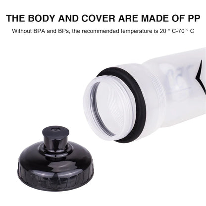 Botella agua 750ml y portabidón para bicicleta