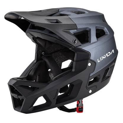 Full Face Mountain Bike Helmet Adult Racing Downhill MTB Helmet for Men/Women Adult Mountain Bike Helmet with Visor Over 31 Vent