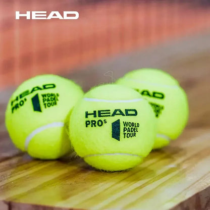 Pelota de Padel Head Pro Pack 3 Botes Bolas Padel Profesionales Competición Alta Durabilidad