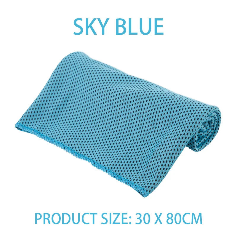 Cooling Towel Breathable Chilly Towel Sports Towel With Storage Box Yoga Towel Gym Towel for Indoor & Outdoor Activities